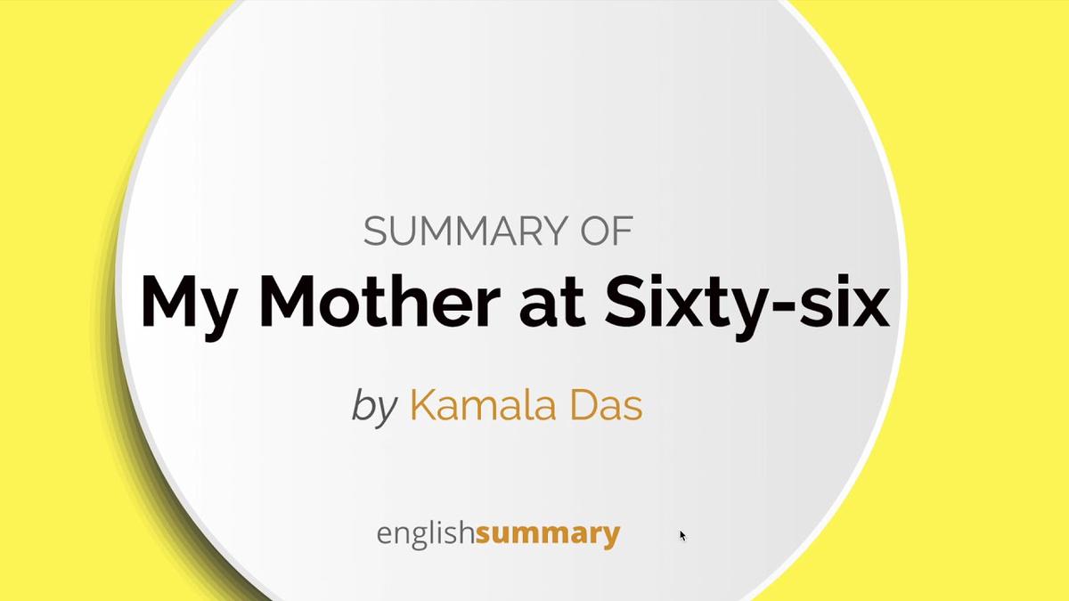 'Video thumbnail for Class 12 English Flamingo Chapter My Mother at Sixty Six Summary in Hindi'