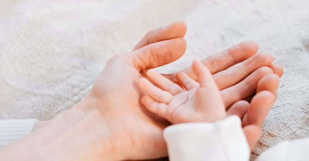A baby hand