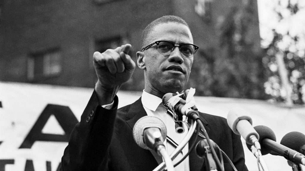 Malcolm X speaking