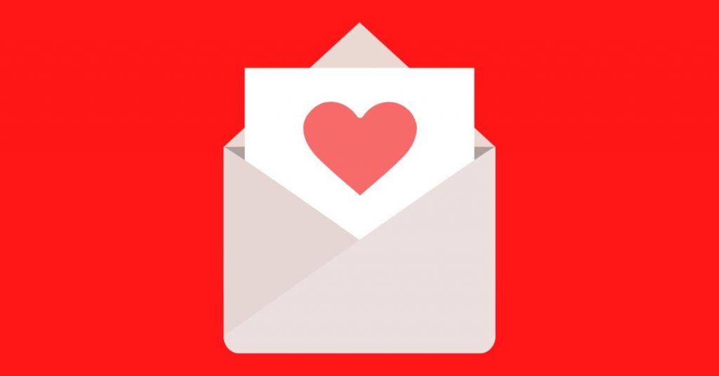 Letter with a heart