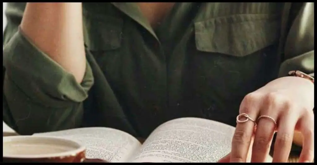 A Woman reading Seductive Poems
