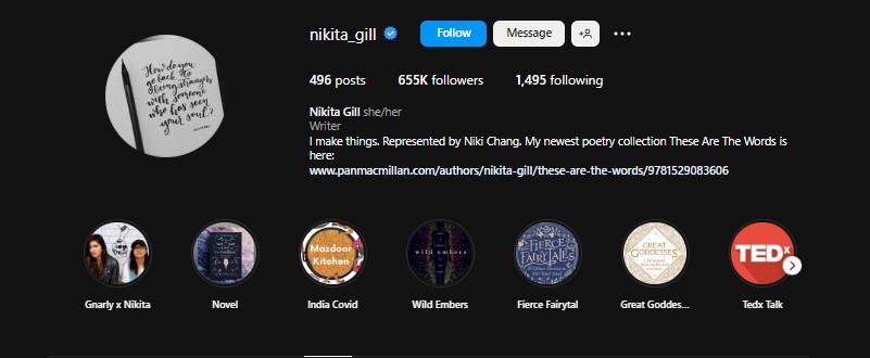 Nikita Gill (@nikita_gill)