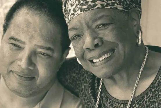 Maya Angelou and her son Guy Johnson