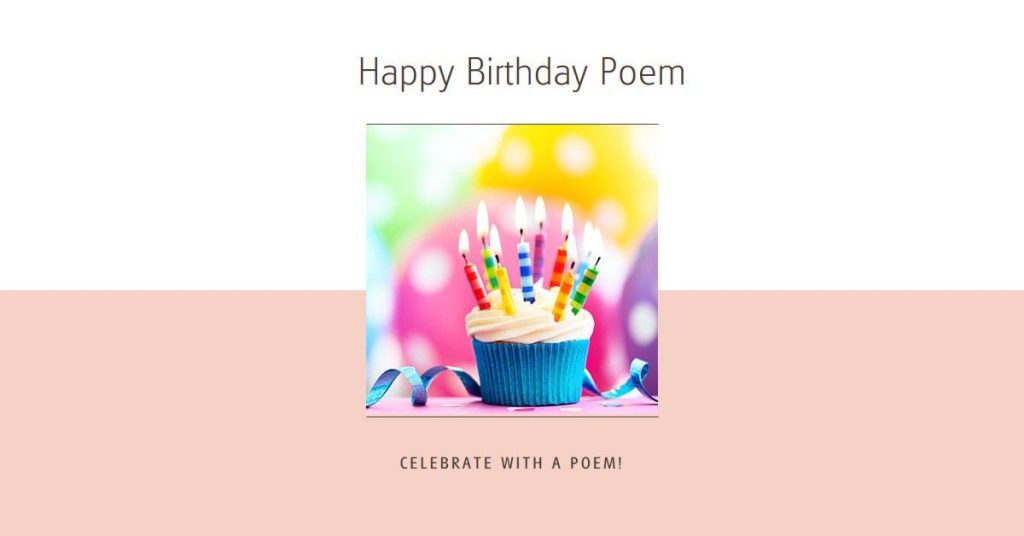 Share Your Birthday Poem On Social Media