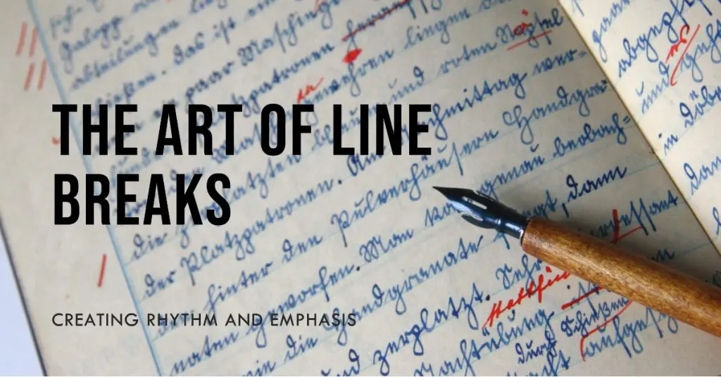 what are line breaks in poetry