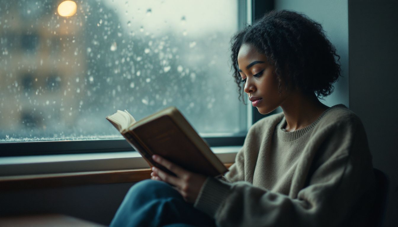 A teenage girl reads poetry in a dimly lit classroom. Classic Poets to Teach in Class